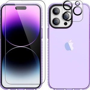 New Clear Violet Phone Case for iPhone 15 Pro-Max